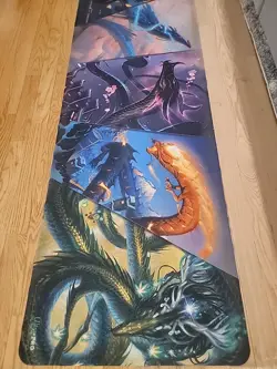 Ultra Pro Kamigawa Neon Dynasty Sky Dragon Compilation 8'Table Playmat for Magic - Image 5