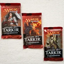 MTG: 3 KHANS of TARKIR Sealed Booster Packs Lot from Box - 3 Packs - English - Image 2
