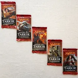 MTG: 5 KHANS of TARKIR Sealed Boosters from Box - 1 of Each Art Cover - English - Image 1