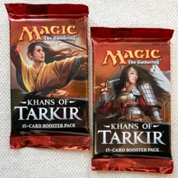 MTG: 2 KHANS of TARKIR Sealed Booster Packs from Box - 2 Packs Magic - English - Image 1