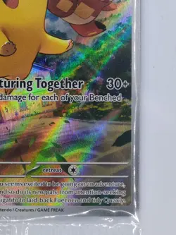Pokemon TCG Pikachu 027 Promo Holo Black Star Paldea Evolved, Sealed - Image 3