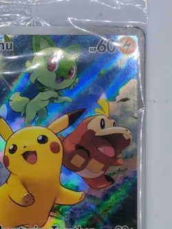 Pokemon TCG Pikachu 027 Promo Holo Black Star Paldea Evolved, Sealed - Image 5