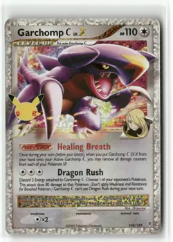 Garchomp C LV.X 145/147 Holo Celebrations Classic Collection Pokemon TCG NM - Image 1