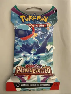 2023 | Pokemon | Scarlet & Violet: Paldea Evolved Sleeved Booster Pack | Sealed - Image 1