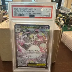 2025 POKEMON MEGA EVOLUTION SPECIAL ILLUSTRATION RARE MEGA GARDEVOIR EX PSA 9 - Image 1
