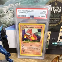 Pokemon TCG Charmeleon Base Set Uncommon Regular 024/102 PSA 8 1999 - Image 1