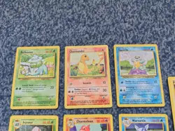 STARTERS BASIC STAGE 1 PIKACHU POKEMON TCG BASE SET 1999 x7 POKEMON PLAYED WOTC - Image 2