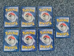STARTERS BASIC STAGE 1 PIKACHU POKEMON TCG BASE SET 1999 x7 POKEMON PLAYED WOTC - Image 5