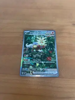 Official Pokemon TCG Gouging Fire EX Scarlet & Violet Temporal Forces 204/162 - Image 4