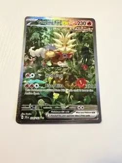 Pokemon TCG Gouging Fire EX Scarlet & Violet Temporal Forces 204/162 - Image 1