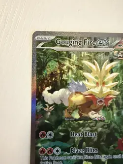 Pokemon TCG Gouging Fire EX Scarlet & Violet Temporal Forces 204/162 - Image 3