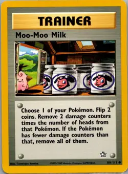 NM - Moo-Moo Milk #101/111 | Common | Neo Genesis - Image 1