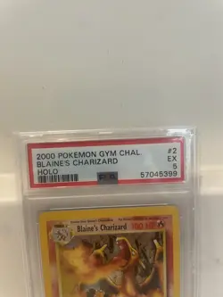 Pokemon TCG: Blaine's Charizard 2/132 Gym Challenge Holo Rare PSA 5 2000 WOTC - Image 3