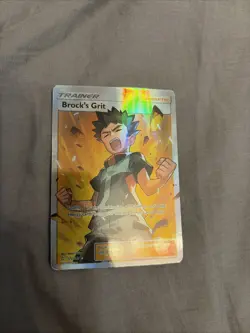 Pokemon TCG Brocks Grit Sun Moon Team Up 172/181 Holo Ultra Rare Mint - Image 1