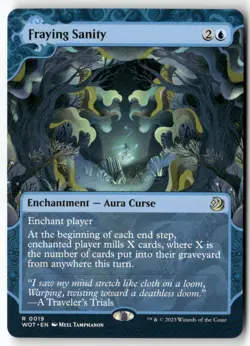 MTG Fraying Sanity Wilds of Eldraine: Enchanting Tales LP Magic The Gathering - Image 1