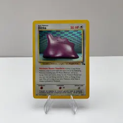 Pokemon Ditto Card 3/62 Fossil Set Holo Rare Vintage 1999 WOTC - Image 1