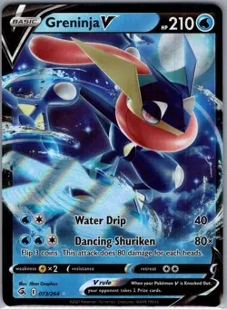 Greninja V 073/264 SWSH08: Fusion Strike - Pokemon Card - NM - Image 1