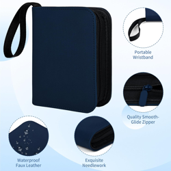 1 Pocket Toploader Binder 40 Pockets One Pocket Mini Trading Card Album,Diamond - Image 3