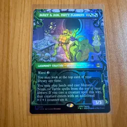 Mikey & Don Party Planners - Borderless (Foil) TMNT Teenage Mutant Ninja MTG - Image 1
