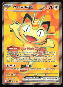 Meowth ex 107/088 Perfect Order 2026 Pokemon English NM - Image 1