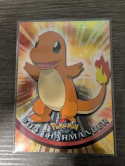 Topps Pokemon #04 Charmander Foil - Image 1