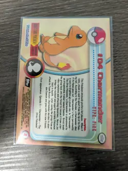 Topps Pokemon #04 Charmander Foil - Image 2