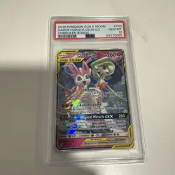 2019 POKEMON SUN & MOON UNBROKEN BONDS #130 GARDEVOIR & SYLVEON GX PSA 10 - Image 1