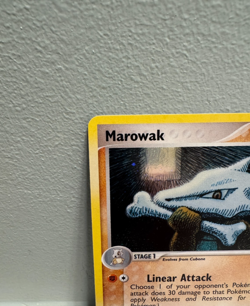 SWIRL NM - Pokemon Marowak Holo Rare EX FireRed & LeafGreen 7/112 - Image 4