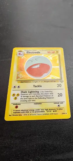 Pokemon TCG Electrode Jungle 2/64 Holo Unlimited Holo Rare - HP - Image 1