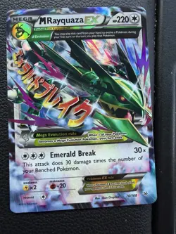 Pokemon M Rayquaza EX 76/108 Roaring Skies Ultra Rare Holo 220 HP English - Image 1