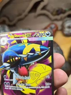 Pokemon TCG Mega Sharpedo EX 113 Holo Ultra Rare Full Art Phantasmal Flames - Image 5