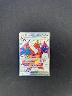 2023 POKEMON SCARLET & VIOLET CHARIZARD EX 056 BLACK STAR PROMO - Image 1