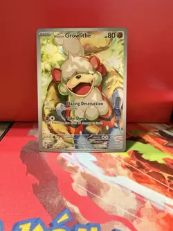 Pokemon TCG Hisuian Growlithe Twilight Masquerade IR 181/167 - Image 1