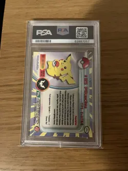 1999 Topps Pokemon TV Animation Pikachu #25 PSA 10 Gem Mint - Image 2