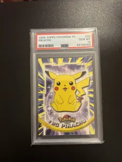 1999 Topps Pokemon TV Pikachu #25 PSA 10 Gem Mint - Image 1
