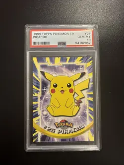1999 Topps Pokemon TV Pikachu #25 PSA 10 Gem Mint - Image 2