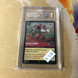 Foil Mickey Mouse Brave Little Tailor First Chapter Disney Lorcana TAG 9 LOW POP - Image 1