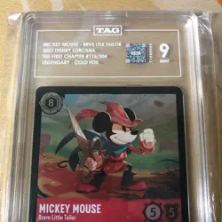 Foil Mickey Mouse Brave Little Tailor First Chapter Disney Lorcana TAG 9 LOW POP - Image 3