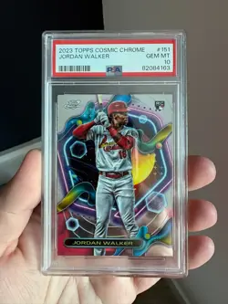 Jordan Walker Rookie - 2023 Topps Cosmic Chrome #151 - PSA 10 - Cardinals - Image 1