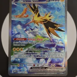 Pokemon Zapdos EX Full Art Ultra Rare 202/165 Scarlet & Violet 151 Holo - Image 1