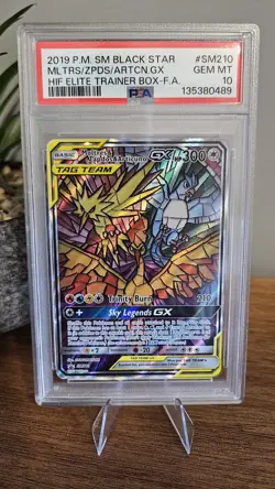 Moltres Zapdos Articuno SM210 PSA 10 Pokemon TCG - Image 1