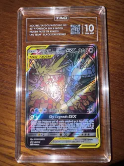 TAG 10 (982) MOLTRES/ZAPDOS/ARTICUNO GX 2019 SUN & MOON #SM210 TAG TEAM - Image 3