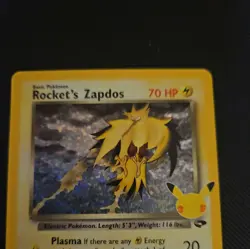 Pokemon TCG Rocket's Zapdos Holo Rare Card 15/132 Celebrations Series (NM) - Image 2