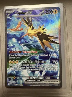 Zapdos ex 202/165 Scarlet & Violet Pokemon 151 SIR Special Illustration Rare NM - Image 2