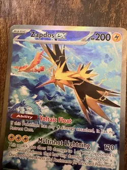 Zapdos ex 202/165 Scarlet & Violet Pokemon 151 SIR Special Illustration Rare NM - Image 4