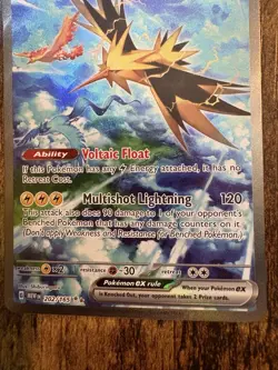 Zapdos ex 202/165 Scarlet & Violet Pokemon 151 SIR Special Illustration Rare NM - Image 5