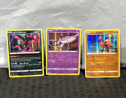 Lot of 3 SwSh07 Evolving Skies Holo Rares Galarian Articuno Zapdos Moltres - Image 1