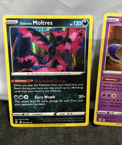 Lot of 3 SwSh07 Evolving Skies Holo Rares Galarian Articuno Zapdos Moltres - Image 2