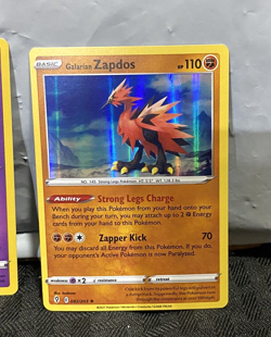 Lot of 3 SwSh07 Evolving Skies Holo Rares Galarian Articuno Zapdos Moltres - Image 4