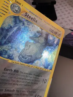 Steelix H23/H32 Aquapolis Holo Rare Pokemon Card 2002 E Series - LP (Swirl) - Image 3